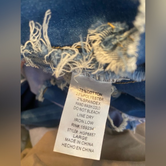 Denim Patchwork Flare Jeans - Picture 3 of 3